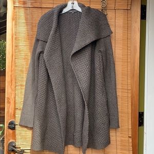 Vince knit open cardigan drape flowy open cozy comfy chic